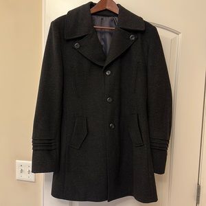Charcoal Gray Men’s Wool Peacoat - M